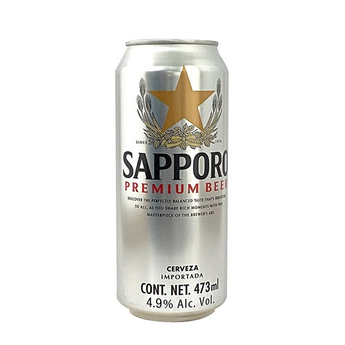 CERVEZA SAPPORO PREMIUM SILVER LATA 473ML