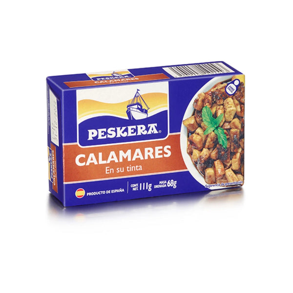 LATA CALAMARES EN SU TINTA PESKERA 111gr