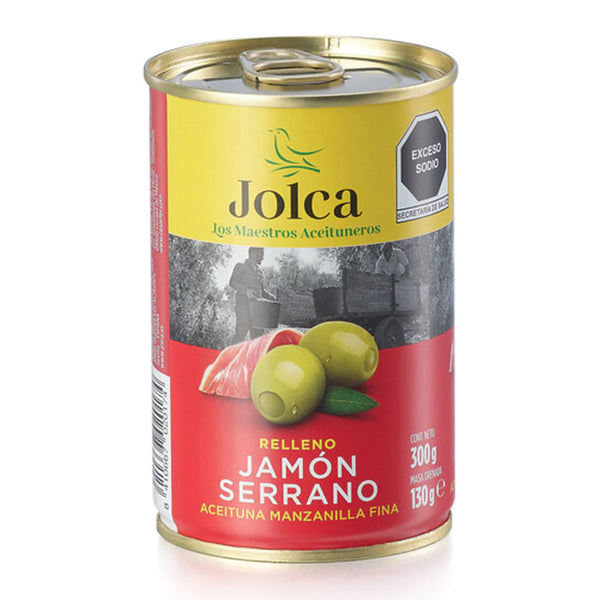 ACEITUNA JOLCA RELLENA JAMON LATA 300gr