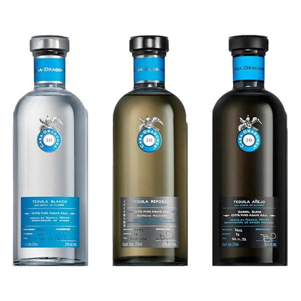 TEQUILA CASA DRAGONES FAMILY PACK  3 BOT 375 ML